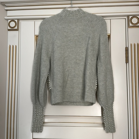 H&M Studio Alpaca Blend Sweater With Pearls Size XS - Picture 8 of 10